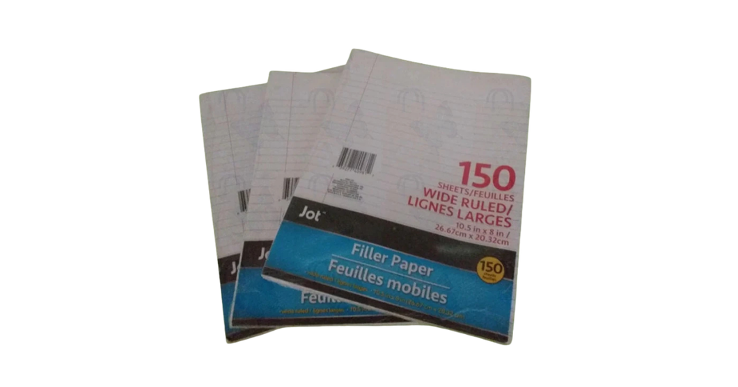 Jot Wide Rule - Filler Paper