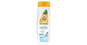 ARM &HAMMER Essential Ultra replenishing Body wash with baking soda Clear water 12 oz(354ml) U.S.A