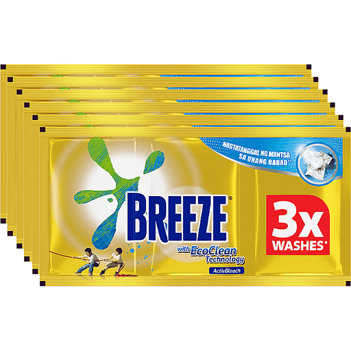 Breeze Detergent Powder Active Bleach 90g