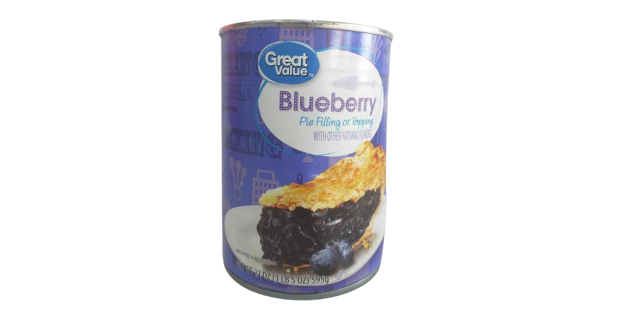 Great Value Blueberry Pie Filling or Topping, 21 oz(595g)