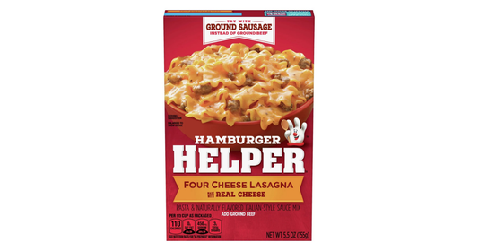 Hamburger Helper Four Cheese Lasagna made with Real Cheese 155g