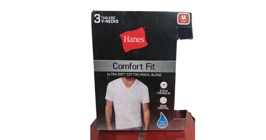 Hanes Comport Fit T-shirt V-neck 3 in 1 Pack