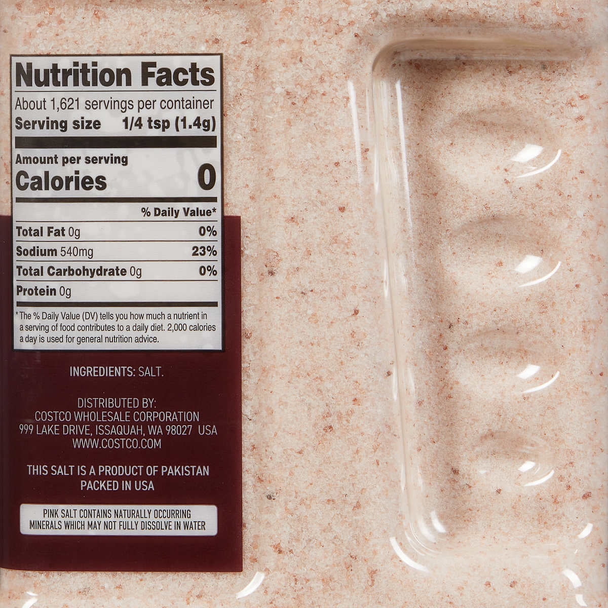 Kirkland Signature Pink Salt Fine Grain 5 Pounds