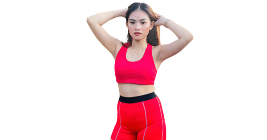 High Quality Breathable Spandex Nylon Cross Sport Bra & Short