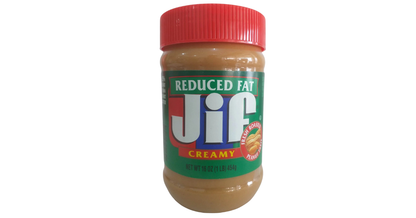 Jif Reduced Fat Creamy Peanut Butter Spread 16oz(454g)
