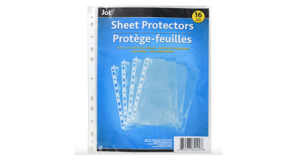 Jot 16 Sheet Protectors