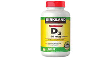 Load image into Gallery viewer, Kirkland Signature Maximum Strength Vitamin D3 2000 I.u. 600 Softgels
