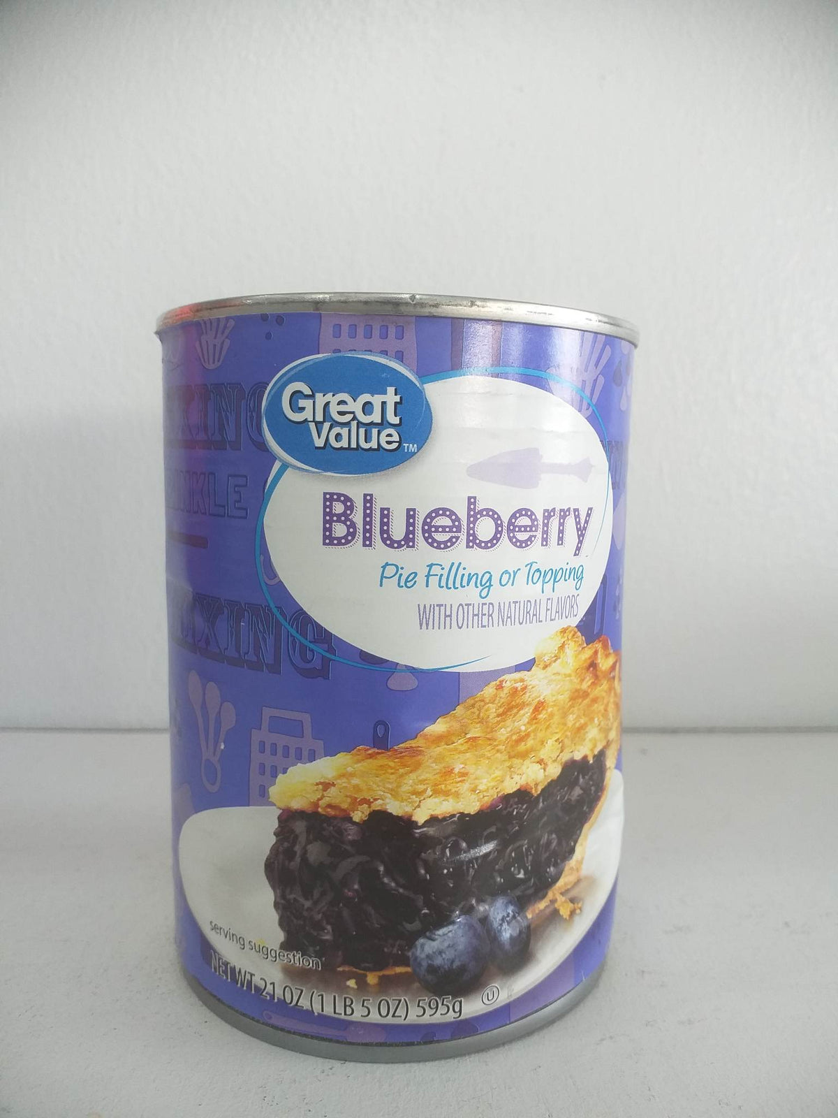 Great Value Blueberry Pie Filling or Topping, 21 oz(595g)