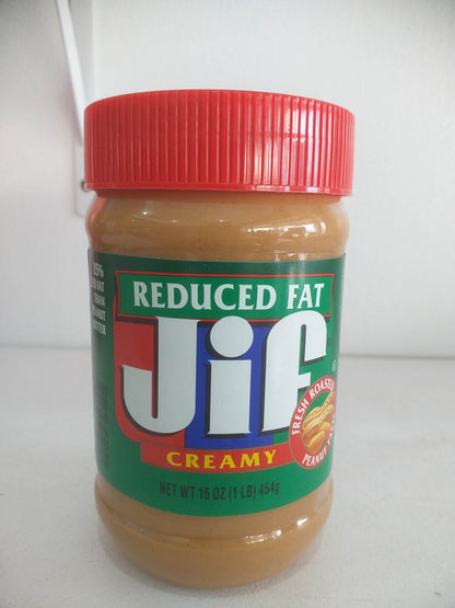 Jif Reduced Fat Creamy Peanut Butter Spread 16oz(454g)
