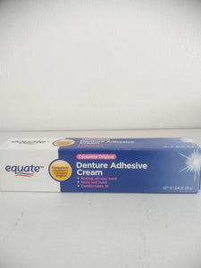 Equate Complete Original Denture Adhesive Cream, 2.4 oz(68g)