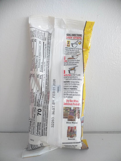 Louisiana Fish Fry Products Seasoned Beer Batter Mix 8.5oz