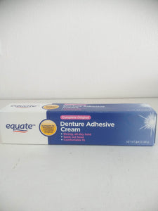 Equate Complete Original Denture Adhesive Cream, 2.4 oz(68g)