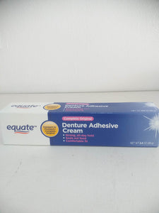 Equate Complete Original Denture Adhesive Cream, 2.4 oz(68g)