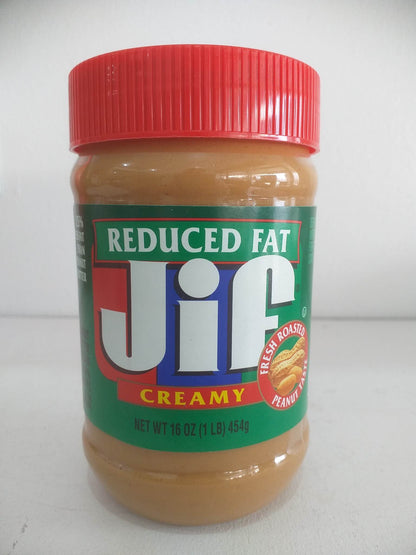 Jif Reduced Fat Creamy Peanut Butter Spread 16oz(454g)
