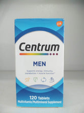 Load image into Gallery viewer, Centrum Mens Multivitamin Supplement Tablets, 120 Count
