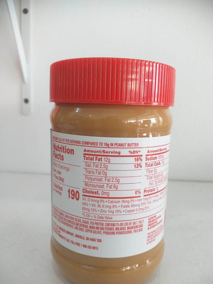 Jif Reduced Fat Creamy Peanut Butter Spread 16oz(454g)