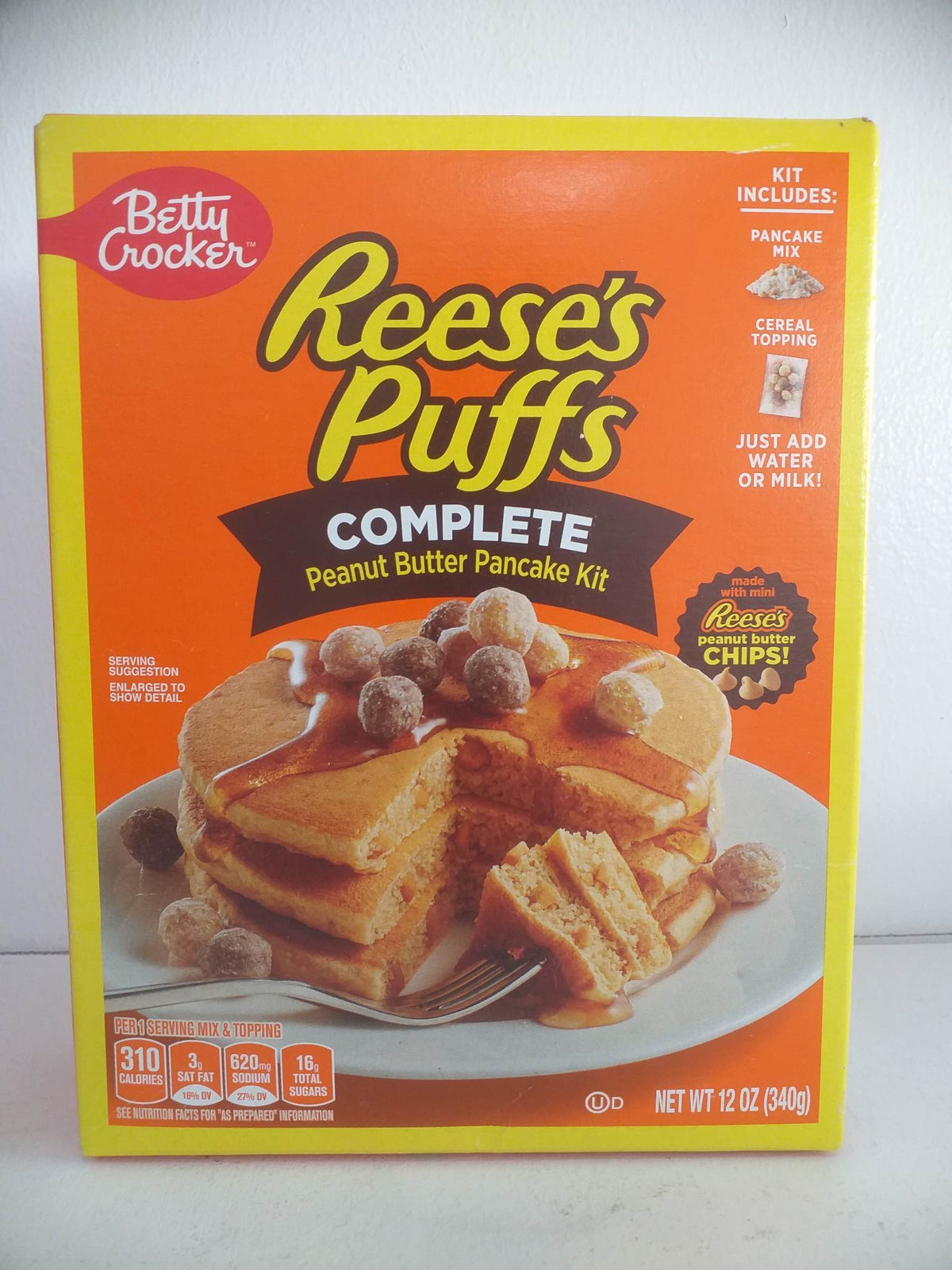 Betty Crocker REESE'S PUFFS Peanut Butter Pancake Mix, 12 oz.