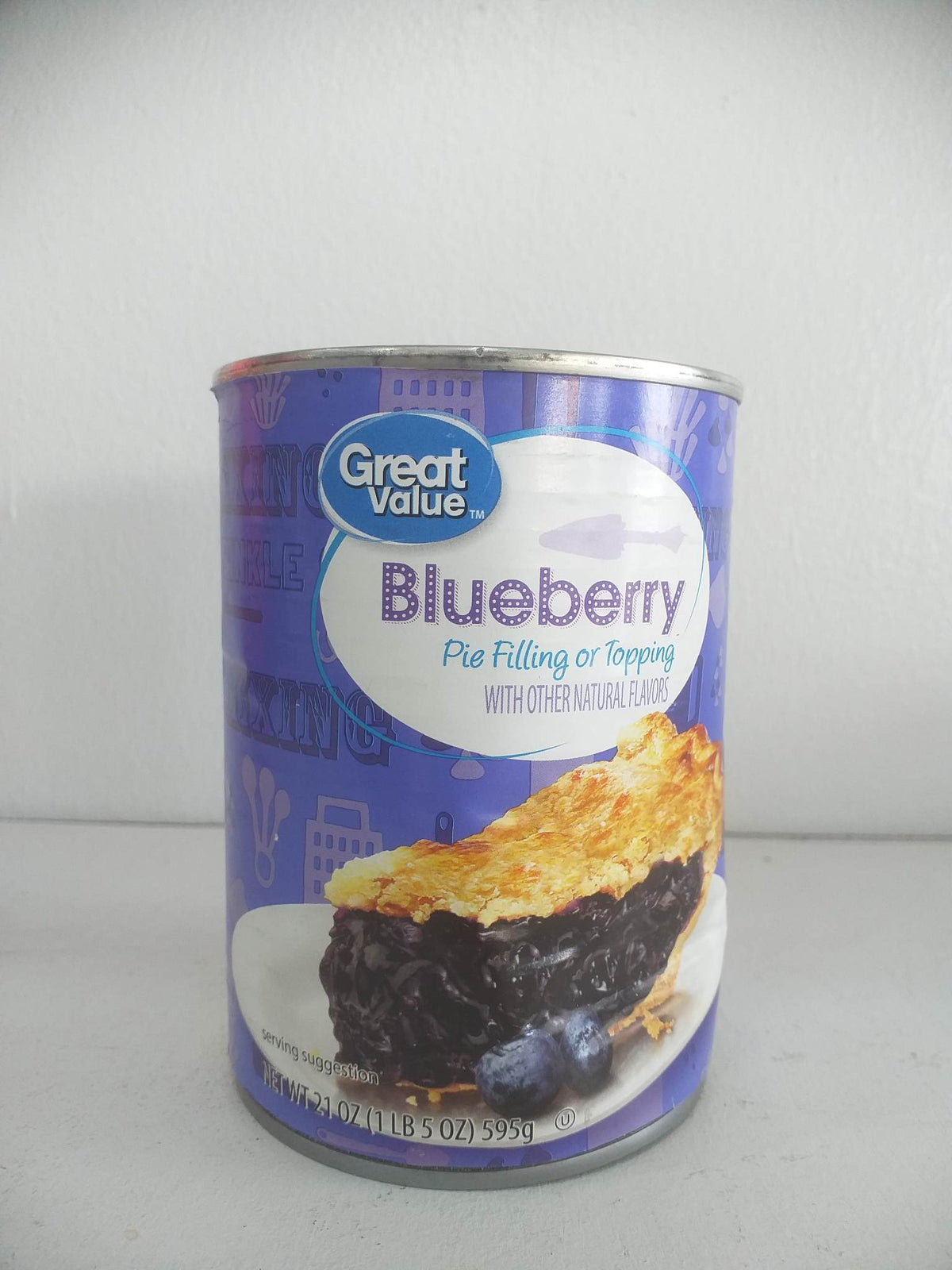 Great Value Blueberry Pie Filling or Topping, 21 oz(595g)