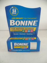 Load image into Gallery viewer, Bonine Motion Sickness and Nausea Relief Travel Pack, Chewable Tablets, Raspberry, 12 Ct
