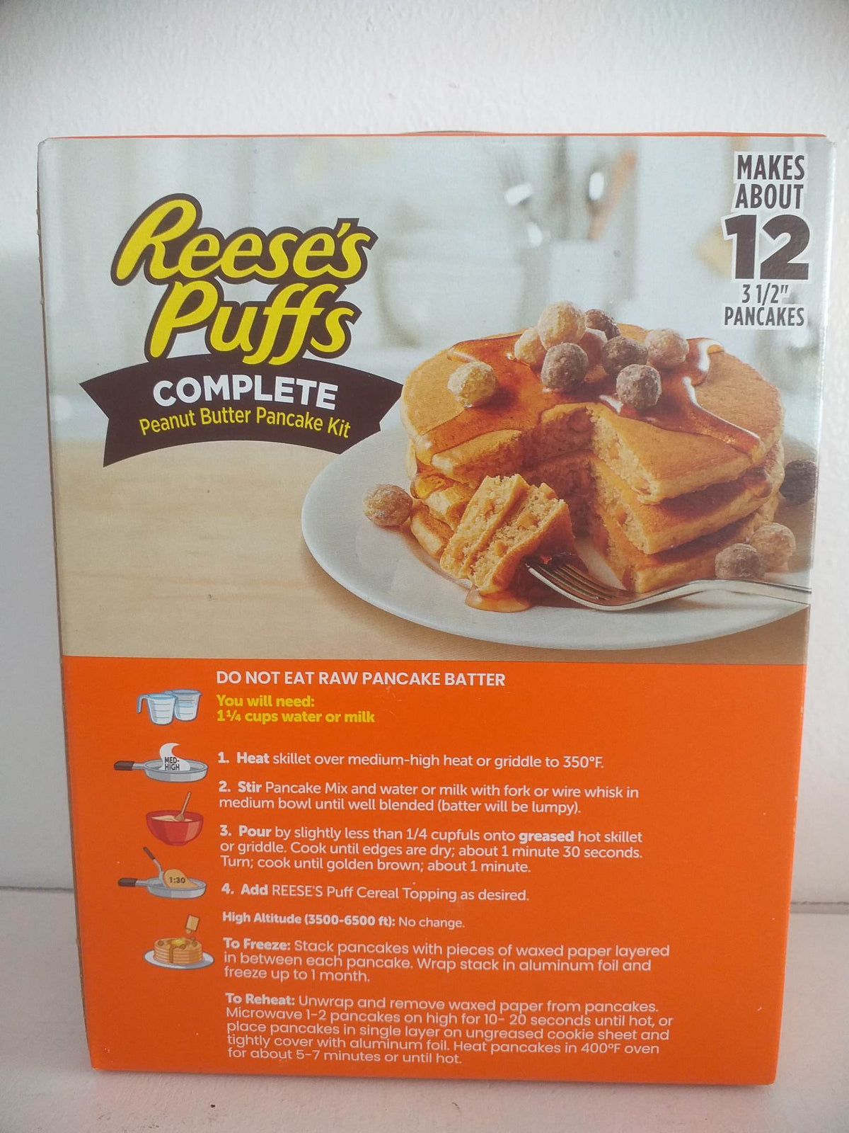Betty Crocker REESE'S PUFFS Peanut Butter Pancake Mix, 12 oz.
