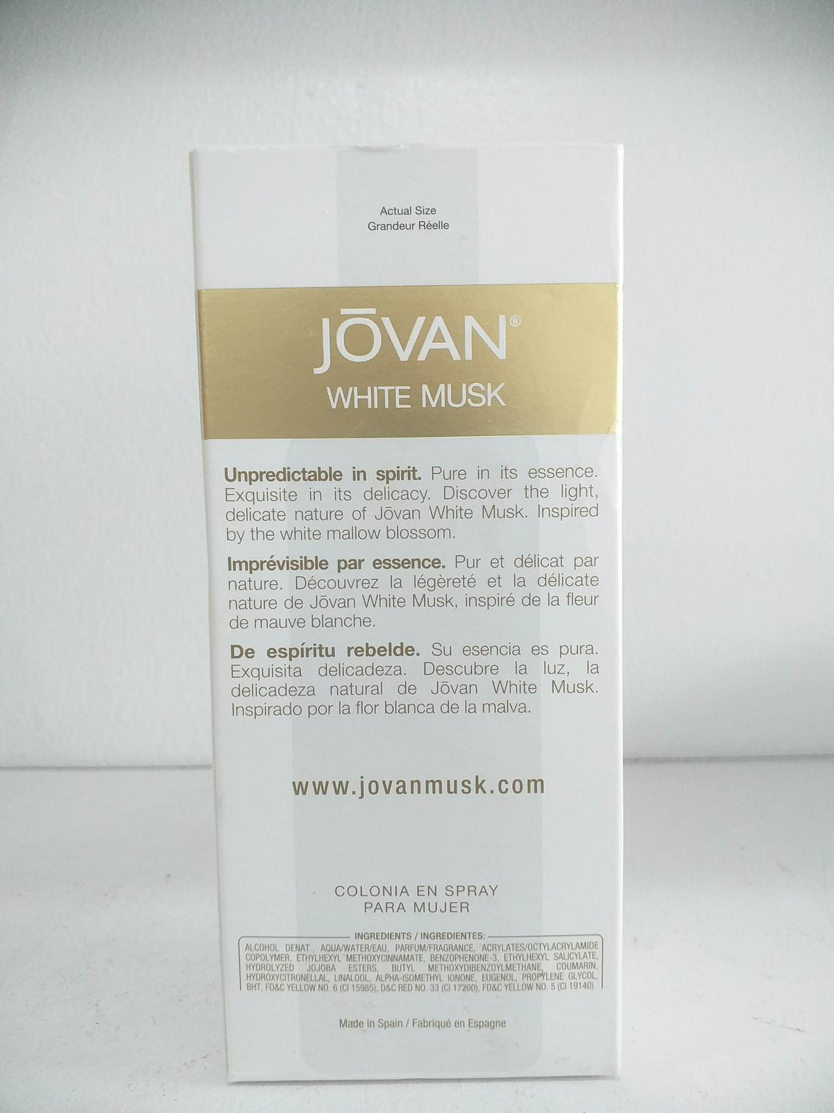 Jovan White Musk for Women Cologne Spray 3.2 Oz(96ml)