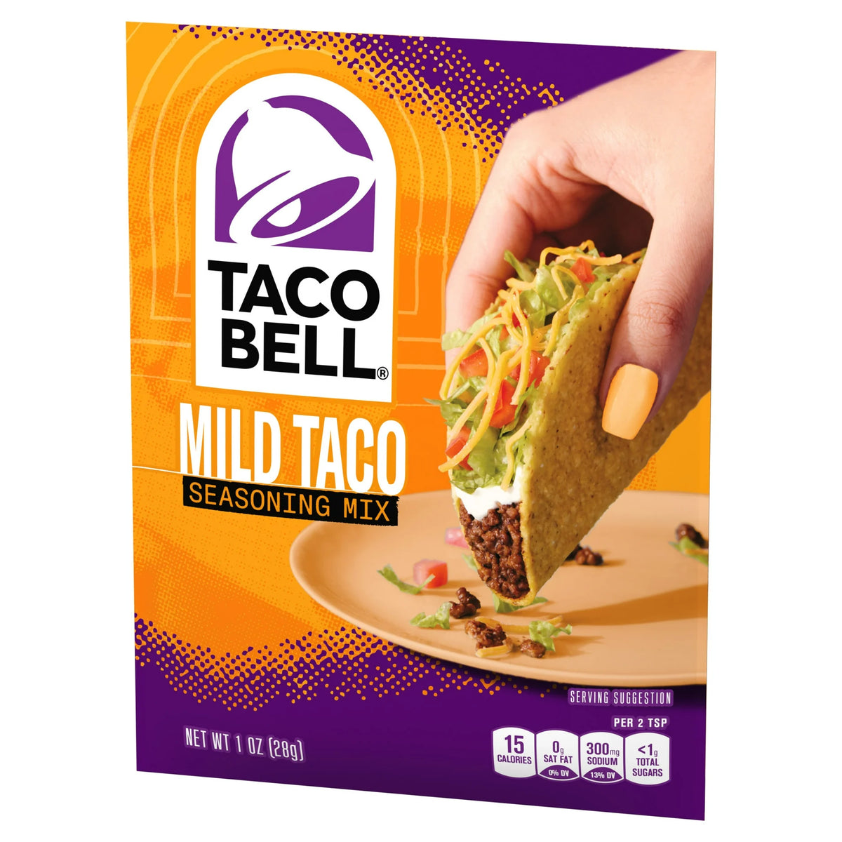 Taco Bell Mild Taco Seasoning Mix, 1 oz Packet