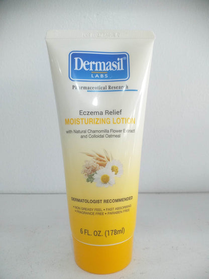 Dermasil Eczema Relief Moisturizing Lotion 6 oz. Tubes(178ml)