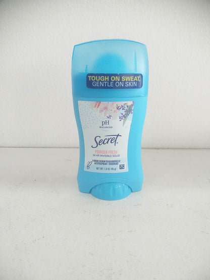 Secret Invisible Solid Antiperspirant Deodorant, Powder Fresh, 1.6 oz(45g)