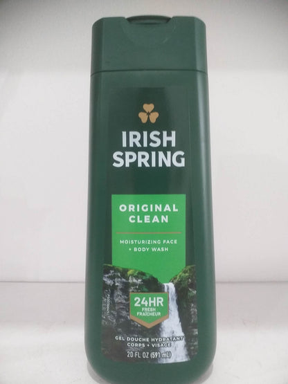 Irish Spring Original Clean Scented Body Wash 20 oz (591ml)