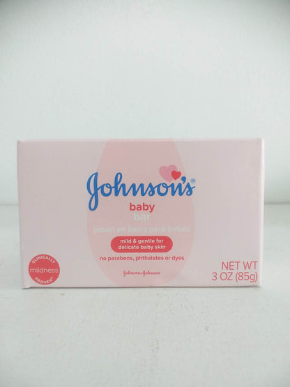 Johnson's Baby Bar Soap Mild & Gentle for Baby Bath 3 oz(85g)