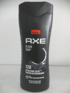 AXE Black Body Wash 12H Refreshing Scent Black Frozen Pear & Cedarwood, 16 oz(473ml)