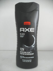 AXE Black Body Wash 12H Refreshing Scent Black Frozen Pear & Cedarwood, 16 oz(473ml)