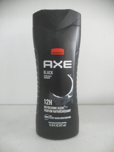 AXE Black Body Wash 12H Refreshing Scent Black Frozen Pear & Cedarwood, 16 oz(473ml)