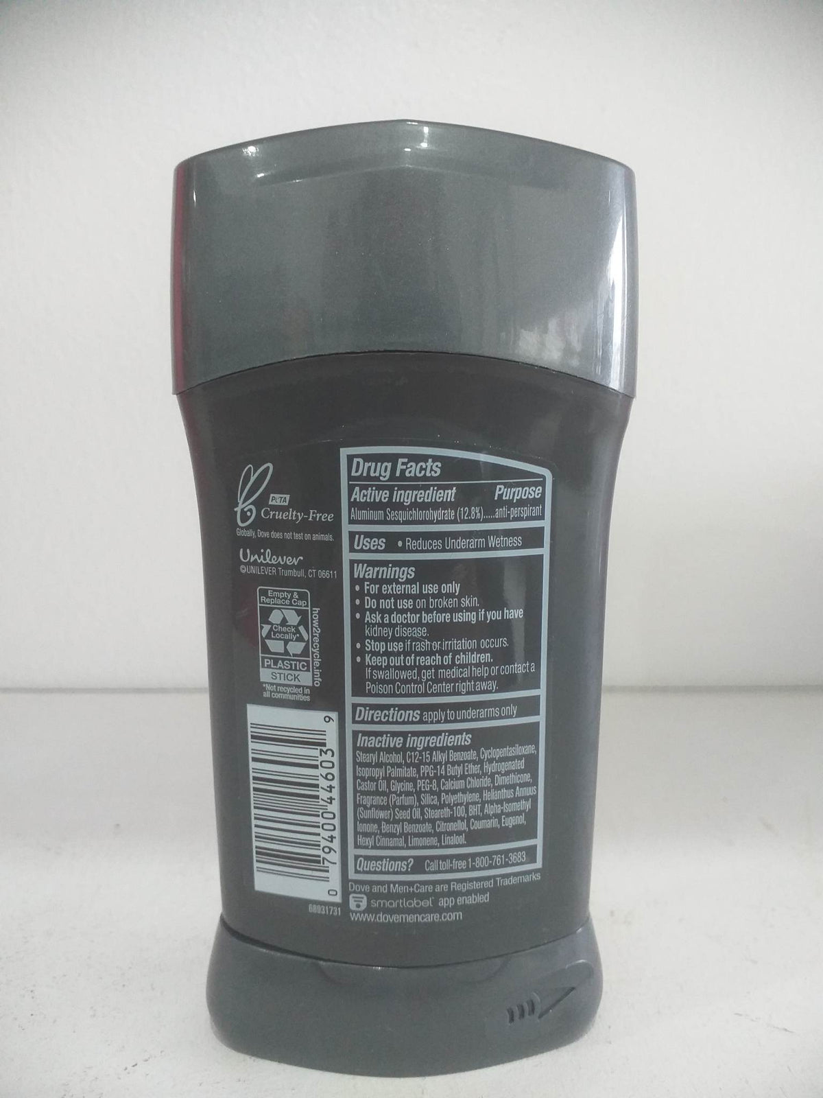 Dove Men+Care Sensitive Shield 72H Antiperspirant Deodorant Stick 2.7 oz(76g)