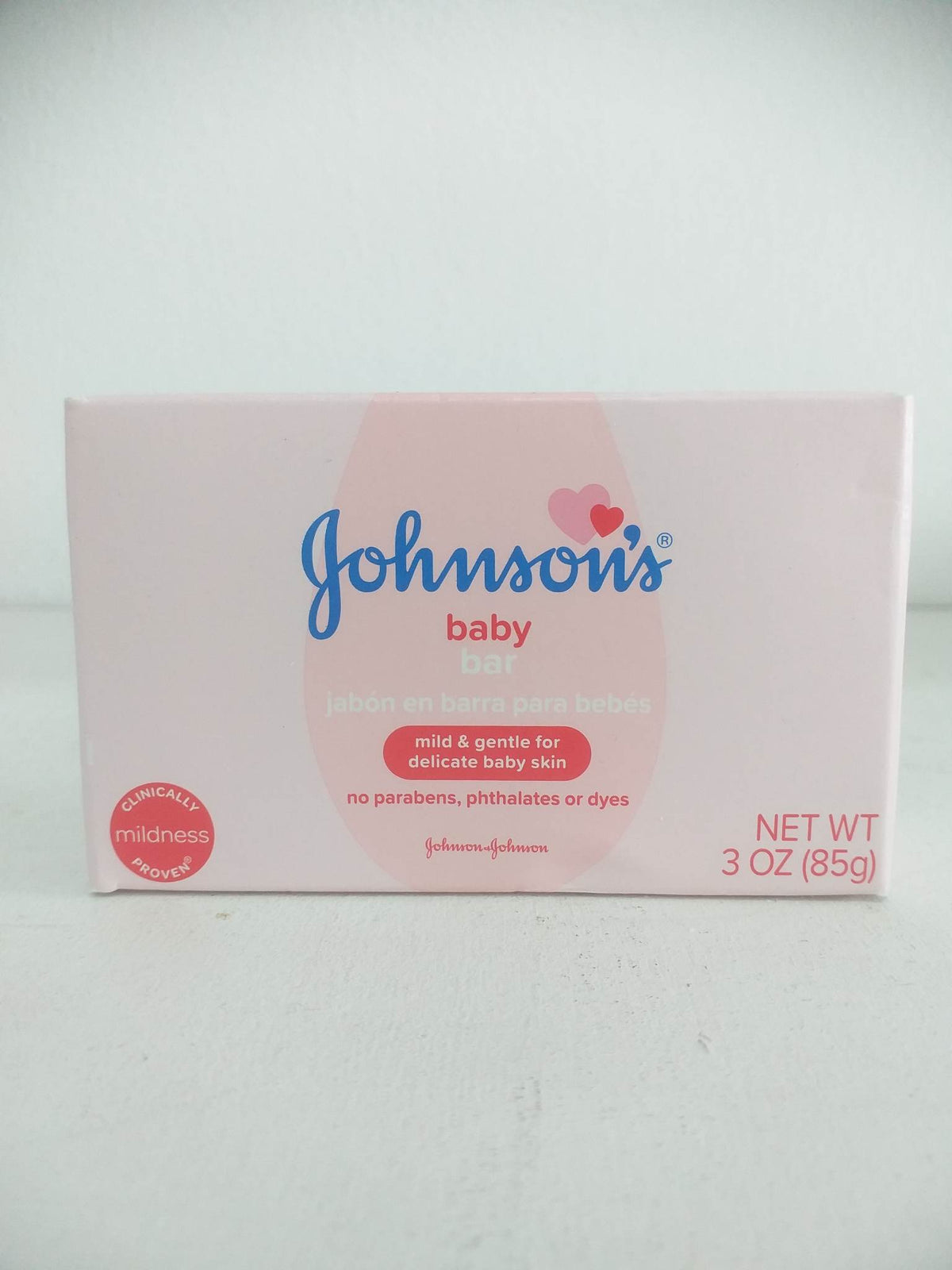 Johnson's Baby Bar Soap Mild & Gentle for Baby Bath 3 oz(85g)
