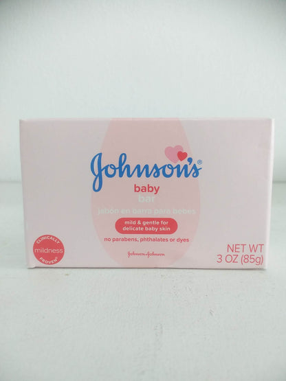 Johnson's Baby Bar Soap Mild & Gentle for Baby Bath 3 oz(85g)