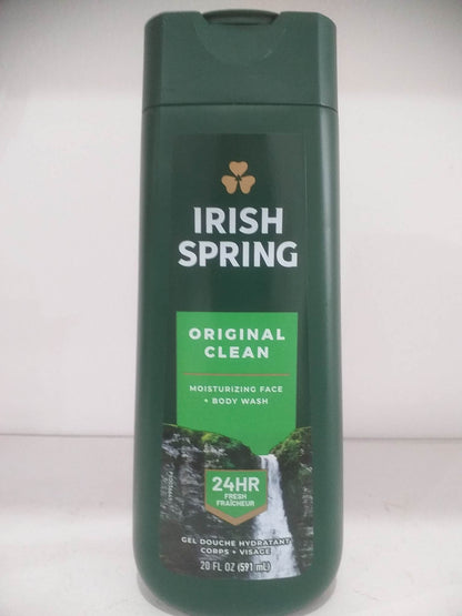Irish Spring Original Clean Scented Body Wash 20 oz (591ml)