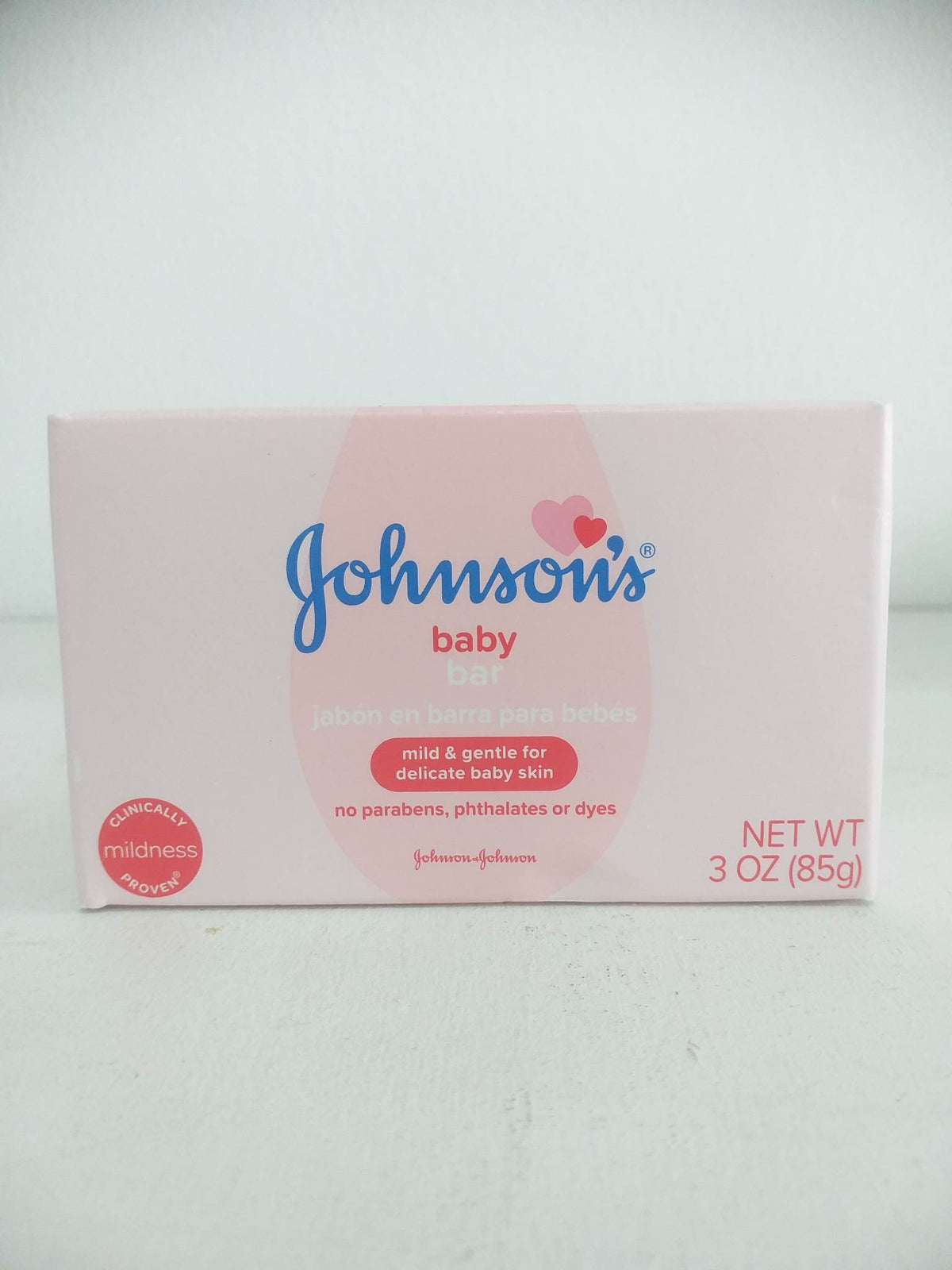 Johnson's Baby Bar Soap Mild & Gentle for Baby Bath 3 oz(85g)