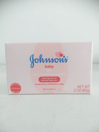 Johnson's Baby Bar Soap Mild & Gentle for Baby Bath 3 oz(85g)