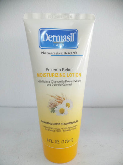 Dermasil Eczema Relief Moisturizing Lotion 6 oz. Tubes(178ml)