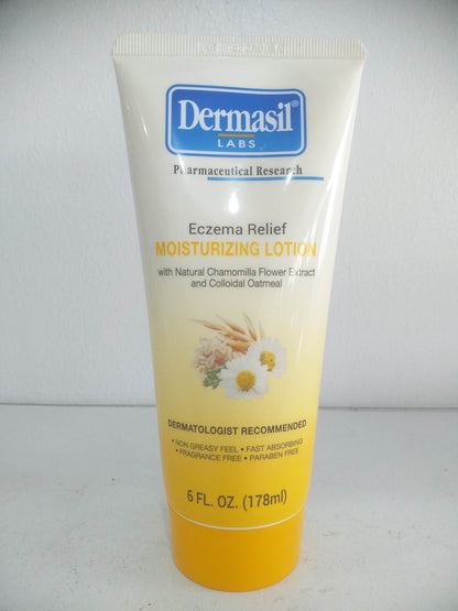 Dermasil Eczema Relief Moisturizing Lotion 6 oz. Tubes(178ml)