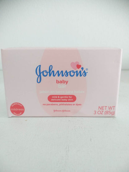 Johnson's Baby Bar Soap Mild & Gentle for Baby Bath 3 oz(85g)