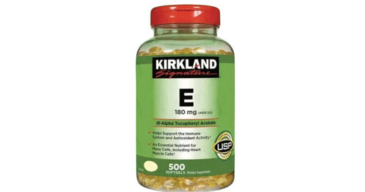 Kirkland Signature Vitamin E 180mg 400 I.U. 500 Softgels