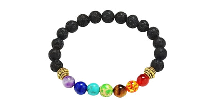 Lava Stone Multicolor Beaded Bracelet