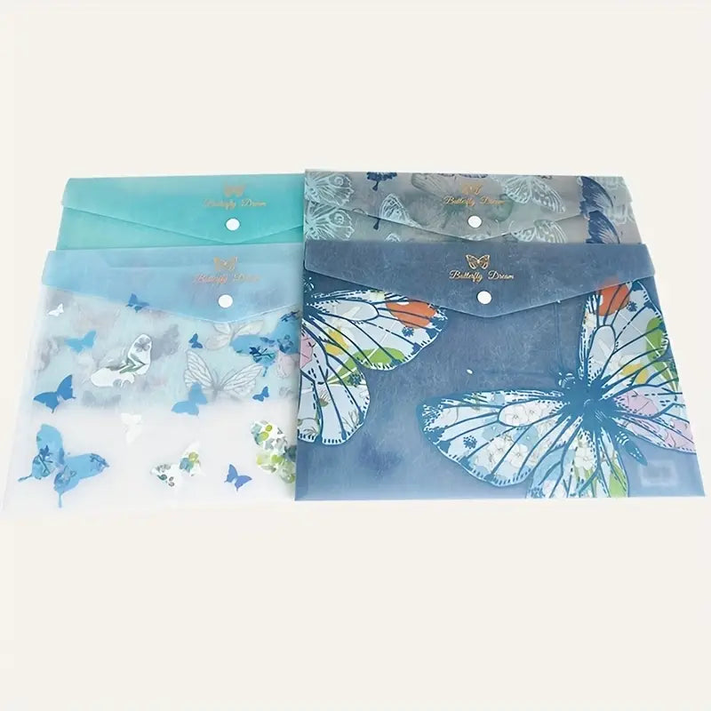 A4 Butterfly Pattern File Bags