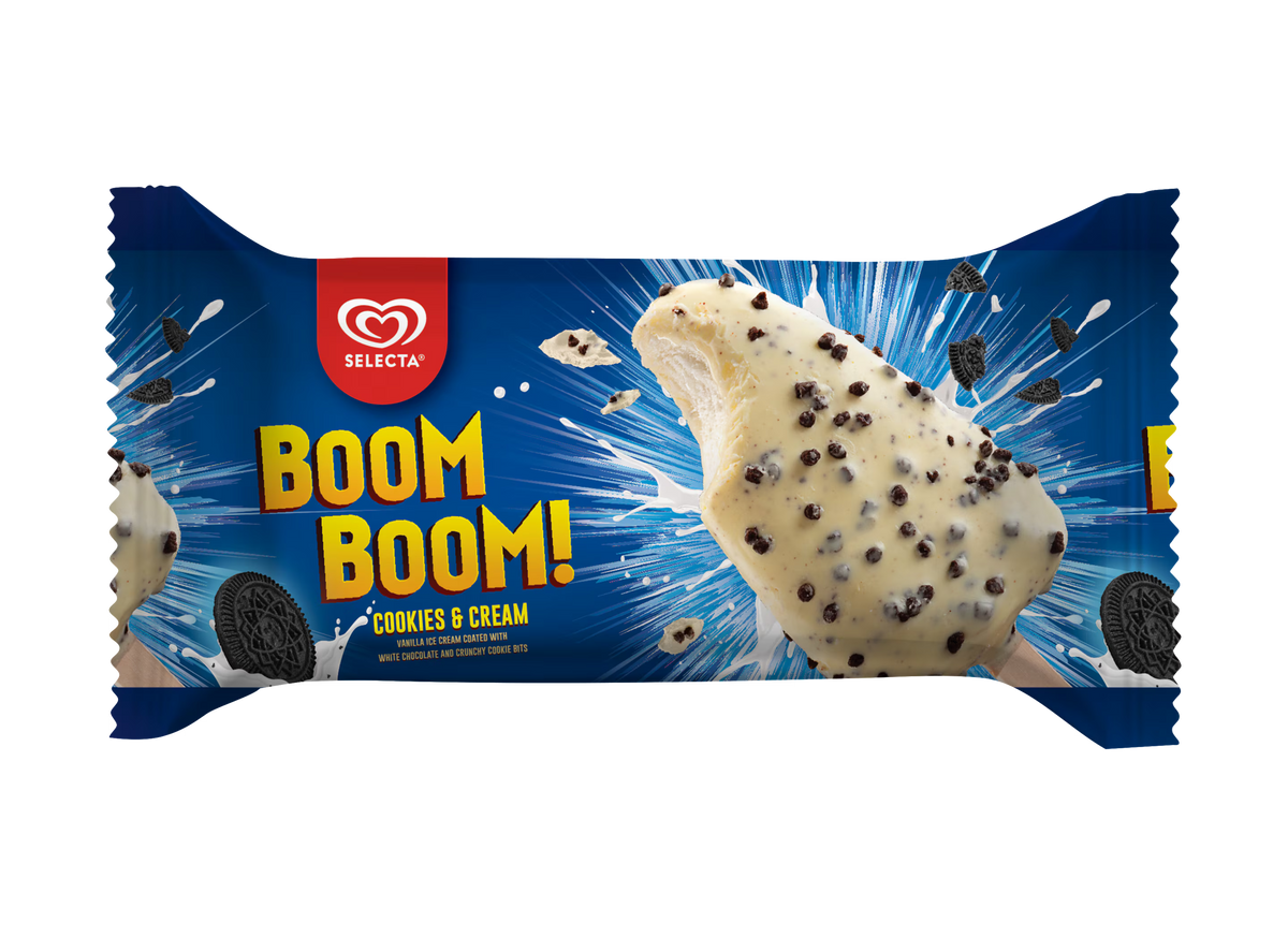 Selecta Boom Boom Cookies & Cream Ice Cream