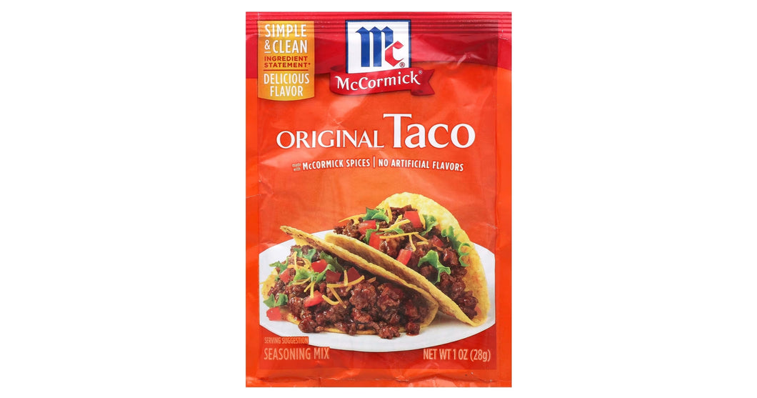 McCormick Original Taco Seasoning Mix, 1 oz (28g)