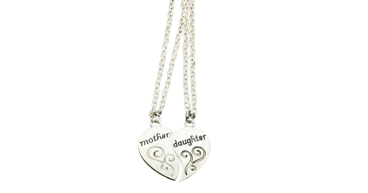 Mother Daughter Necklace Jewelry Zinc Alloy Best Friends  Necklace For Women