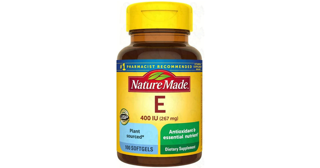 Nature Made  Vitamin E 267 mg (400 IU) d-Alpha Softgels, 100 Count for Antioxidant Support
