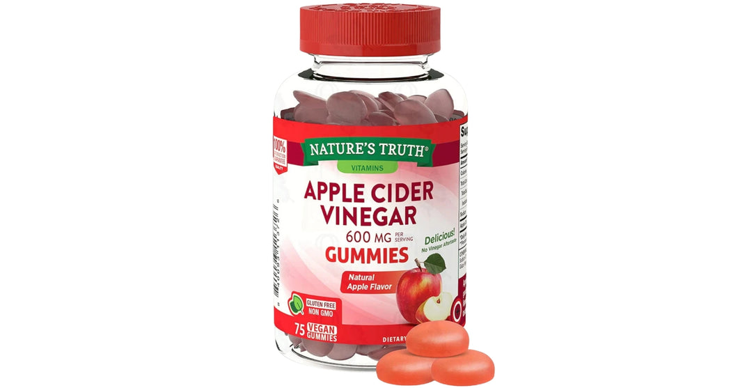 Nature's Truth Apple Cider Vinegar 600mg  Gummies, 75ct.